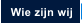 Wie zijn wij